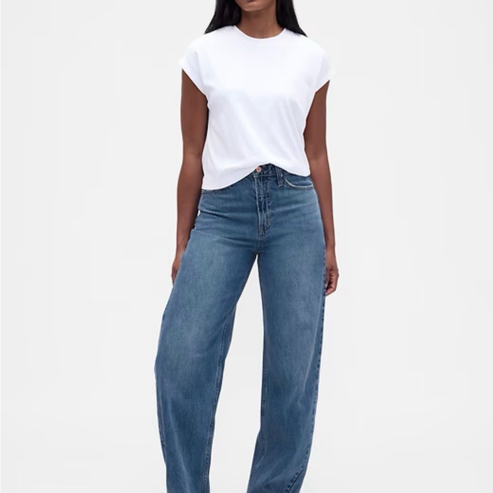GAP High Rise Curvy Barrel Women's Jeans 27/4 short